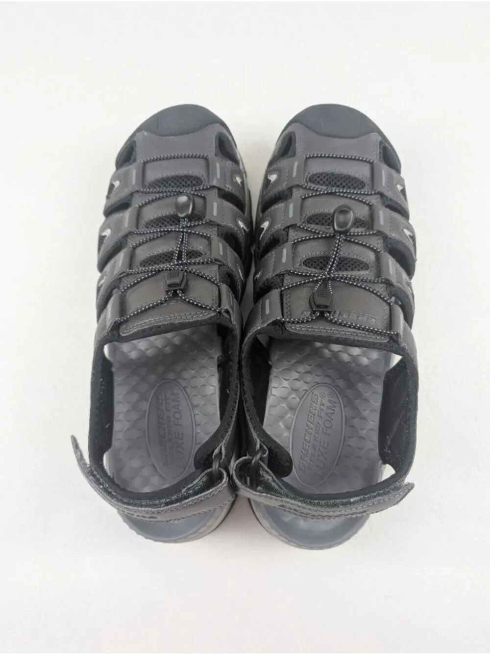 Skechers Tresmen Outseen Fisherman Sandal Mens 13 Gray Hiking Water Outdoor Shoe